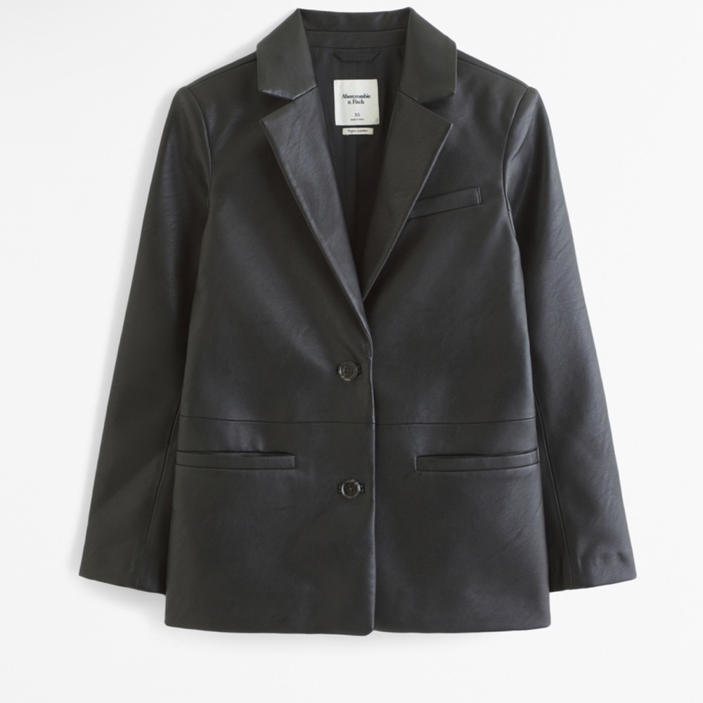 Abercrombie and fitch vegan leather jacket